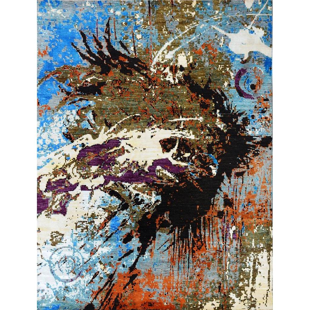 Modern Carpet -Wool&Silk- 8x10