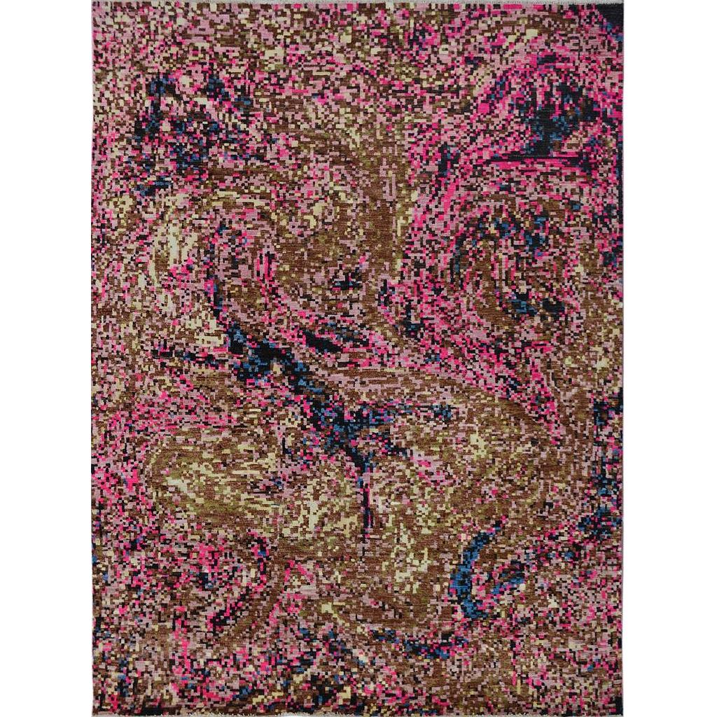 Modern Carpet -Wool&Silk- 8x10