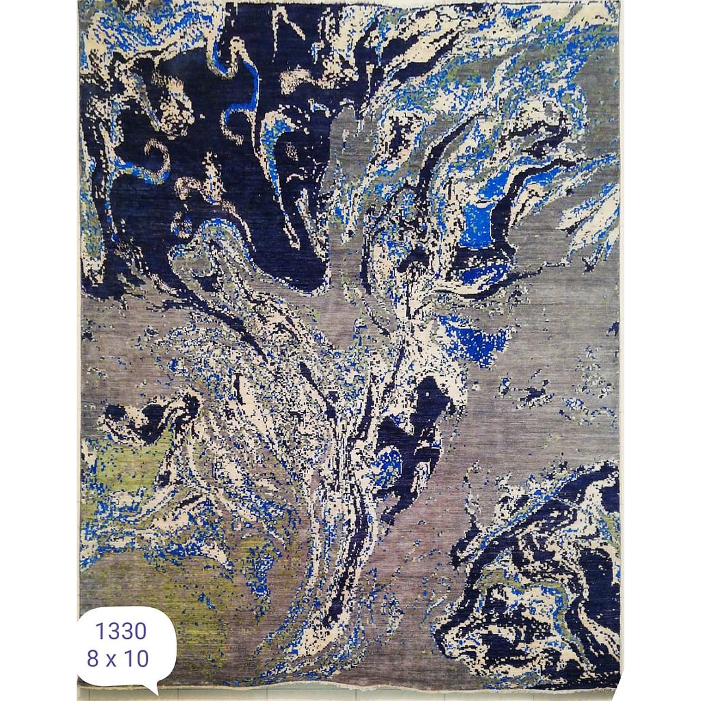 Modern Carpet -Wool&Silk- 8x10