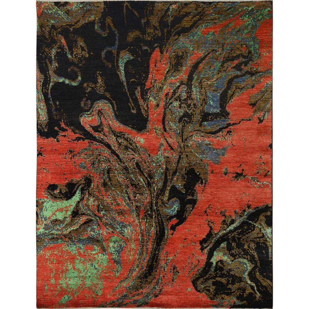 Modern Carpet -Wool&Silk- 9x12