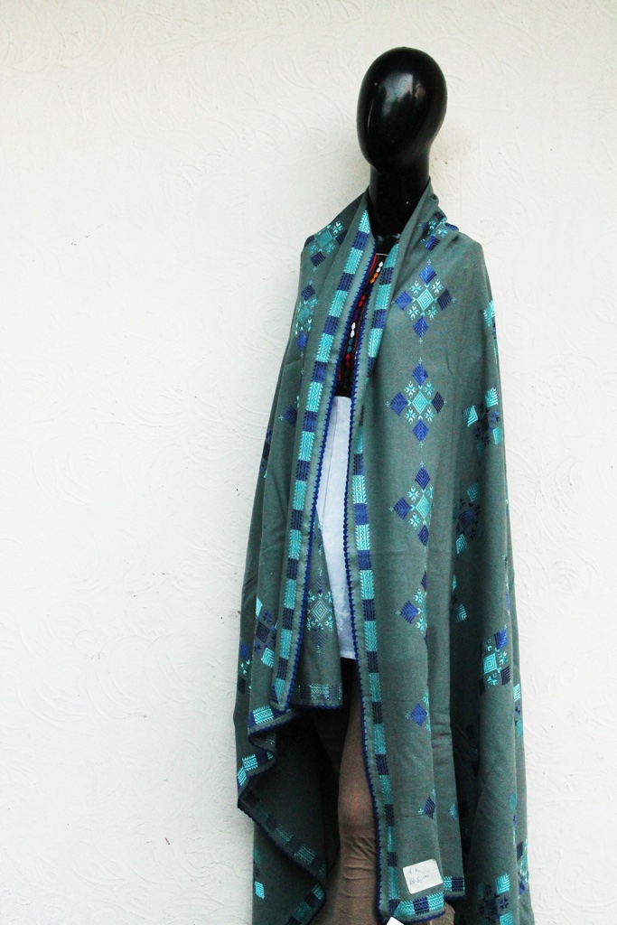 Hand embroidered jisti shawl