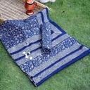 Gold work Ajrak - 2 piece suit   