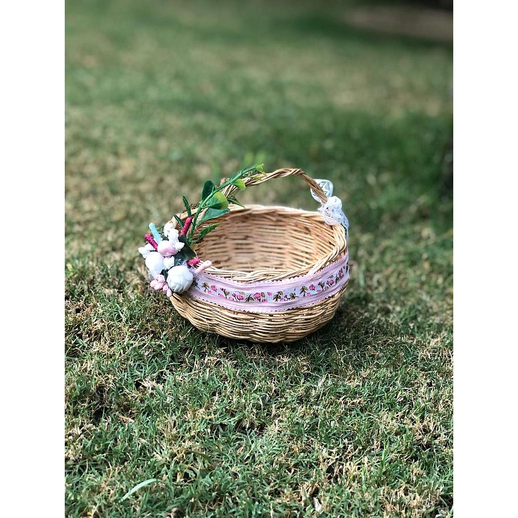 Mini wooden basket