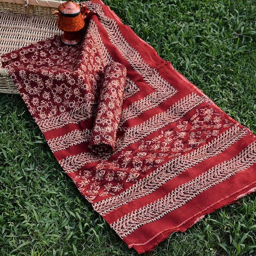 [PK0013-CF-AJK-009176] Ajrak - 2 Piece Suit       