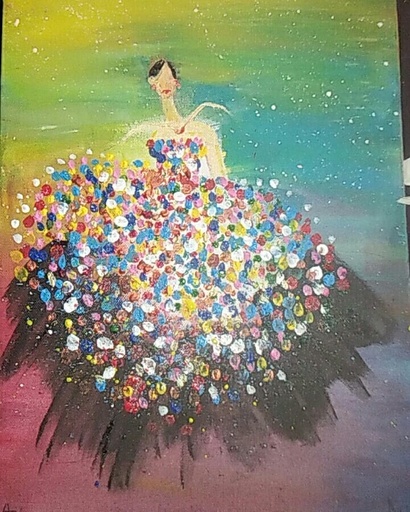 [PK4334-AR-ACR-013136] Lady in Colors