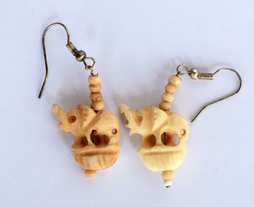 [PK0075-JW-EAR-001482] Camel Bone Earings