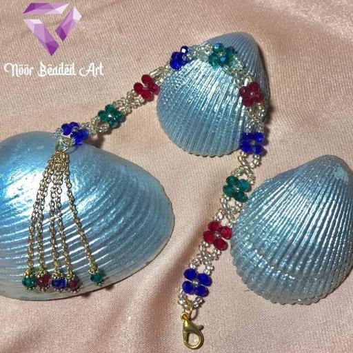 [PK4592-JW-BNG-013990] Tricoloured crystal bracelet