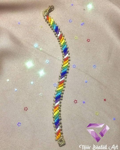 [PK4592-JW-BNG-014013] Rainbow beaded bracelet