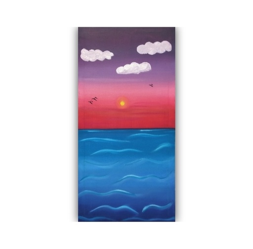 [PK4320-AR-OIL-014160] Sunset painting
