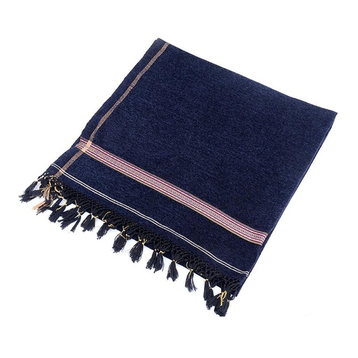 [PK4740-GN-GEN-014308] Loomed Velvet Shawl 