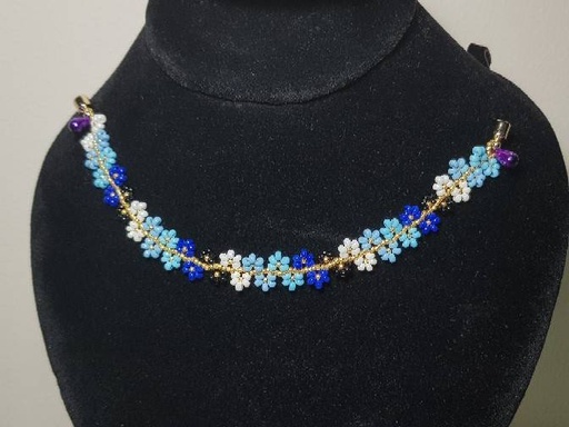 [PK4592-GN-GEN-014329] Blur gradient half daisy bracelet