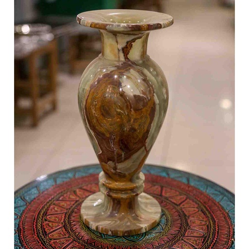 [PK0830-HM-VAS-015523] Marble Onyx Vase