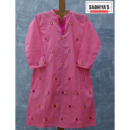 [PK5859-CW-PRT-016751] Bubbles Embroidery Shirt