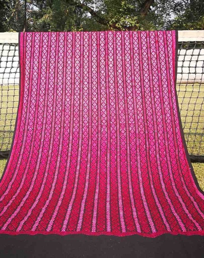 [PK3037-CW-SCF-017158] Embroidered Phulkari Shawl            