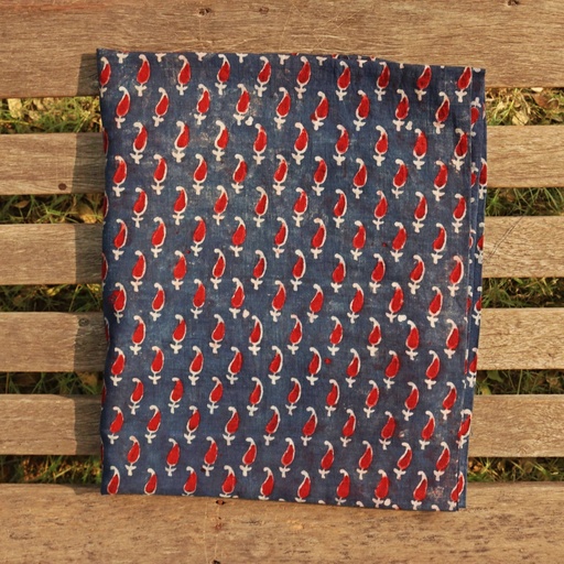 [PK0013-CW-UNS-001820] Ajrak Riley / Shirt Piece