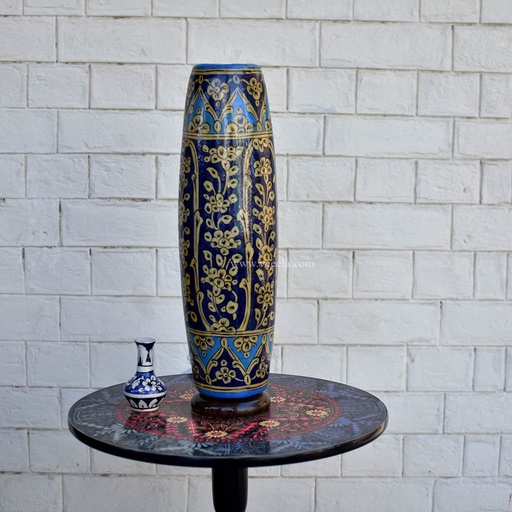 [PK1918-HM-LMP-19463] Hand Painted Camel Skin Lamp 