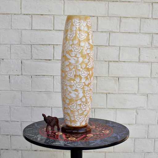 [PK1918-HM-LMP-19466] Hand Painted Camel Skin Lamp