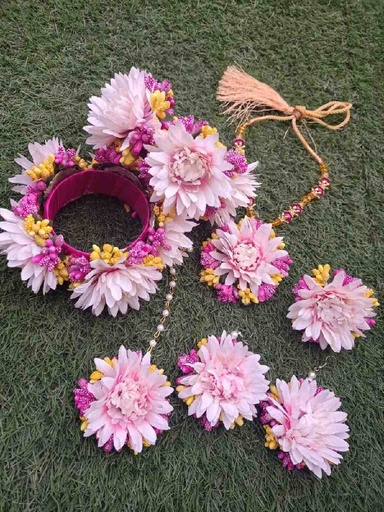 [PK3342-JW-EAR-019617] Artificial Flower Jewelry