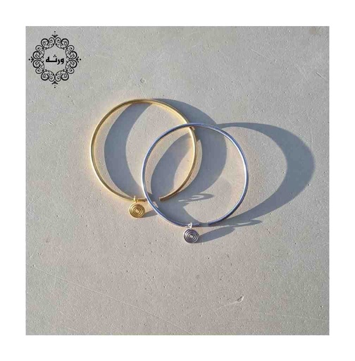 [PK0426-JW-BNG-021309] Spiral Charm Bangles 