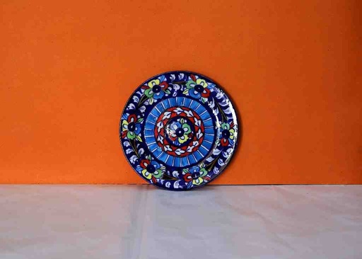 [PK0363-HM-TBW-022406] Blue Pottery Plate (Large)