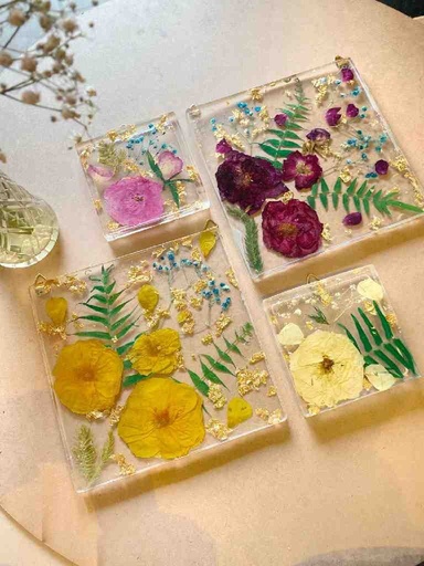 [PK5792-HM-WLH-022515] Resin Wall Hanging Set (4 Pieces)