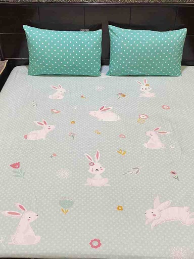 [PK4383-HM-BDC-022616] Kids Character Bedsheet