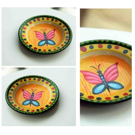 [PK0310-CF-TRK-024158] Handcrafted Truck Art Metal Bowl (Set of 3)