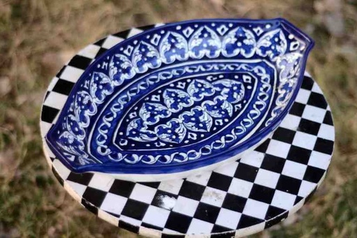 [PK4699-CF-BPO-024707] Blue Pottery Rice Bowl / Salad Dish