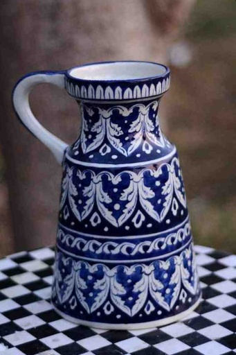 [PK4699-CF-BPO-024763] Blue Pottery Water Jug