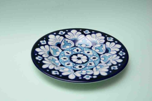 [PK0023-CF-BPO-025549] Blue Pottery Dinner Plate
