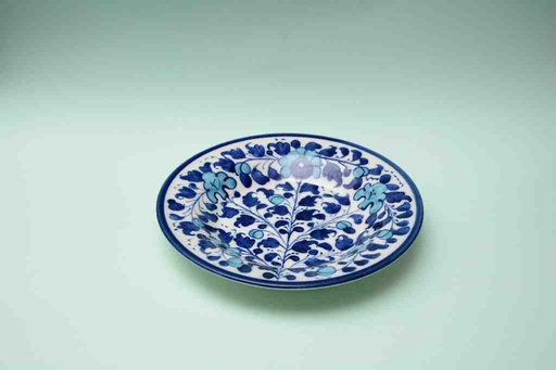 [PK0023-CF-BPO-025556] Blue Pottery Dinner Plate