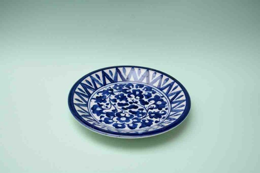 [PK0023-CF-BPO-025570] Blue Pottery Quarter Plate
