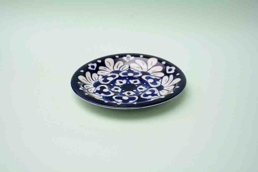 [PK0023-CF-BPO-025585] Blue Pottery Saucer Plate