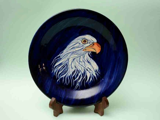 [PK0023-CF-BPO-025650] Blue Pottery Decorative Art Plate