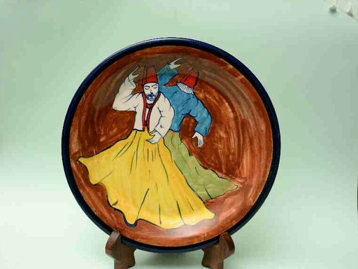 [PK0023-CF-BPO-025651] Blue Pottery Decorative Art Plate