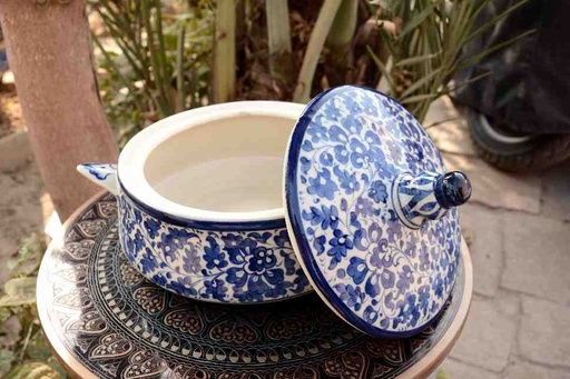 [PK0023-CF-BPO-025691] Blue Pottery Handi