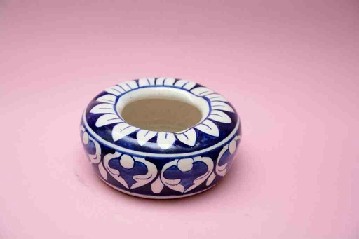 [PK0023-CF-BPO-025697] Blue Pottery Ash Tray