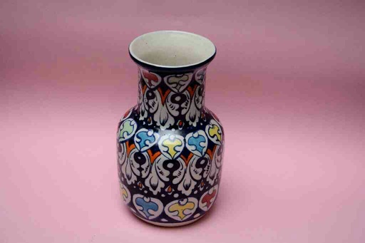 [PK0023-HM-VAS-025716] Blue Pottery Medium Flower Vase