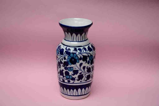 [PK0023-HM-VAS-025731] Blue Pottery Medium Flower Vase