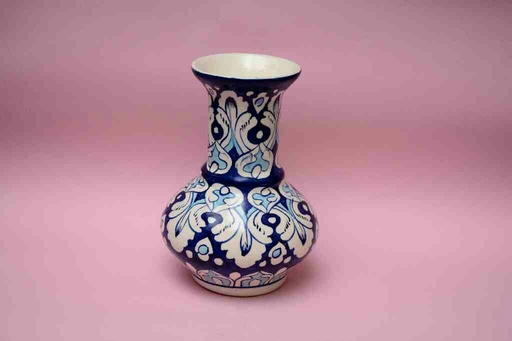 [PK0023-HM-VAS-025738] Blue Pottery Medium Flower Vase