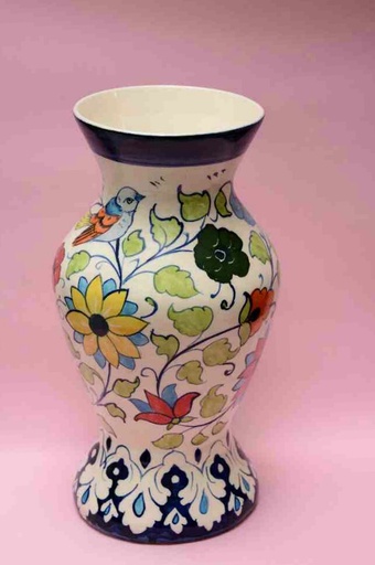 [PK0023-HM-VAS-025823] Blue Pottery Flower Vase