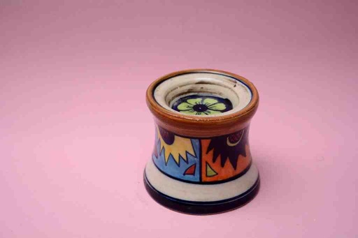 [PK0023-CF-BPO-025824] Blue Pottery Candle Holder