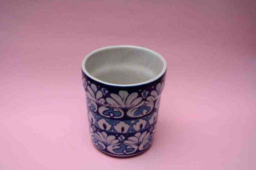 [PK0023-CF-BPO-025838] Blue Pottery Candle Holder