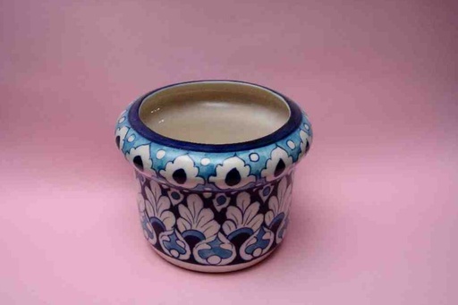 [PK0023-HM-VAS-025842] Blue Pottery Medium Flower Vase