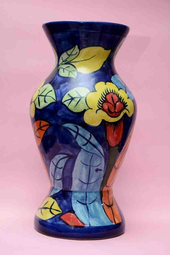 [PK0023-HM-VAS-025843] Blue Pottery Flower Vase
