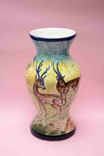 [PK0023-HM-VAS-025871] Blue Pottery Flower Vase
