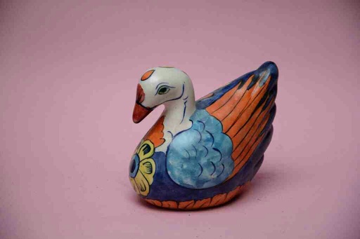 [PK0023-CF-BPO-025914] Blue Pottery Miniature Duck