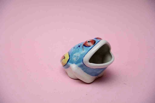 [PK0023-CF-BPO-025918] Blue Pottery Miniature Frog
