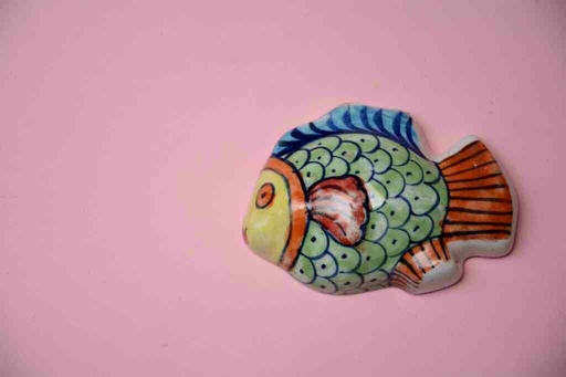 [PK0023-CF-BPO-025921] Blue Pottery Miniature Fish