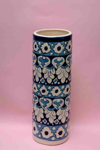 [PK0023-HM-VAS-025925] Blue Pottery Flower Vase